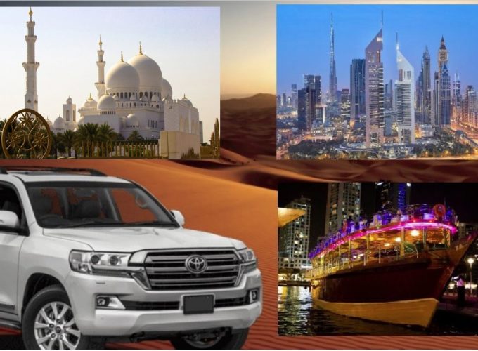 Dubai City Tour + Desert Safari + Marina Cruise Dinner + Abu Dhabi City Tour